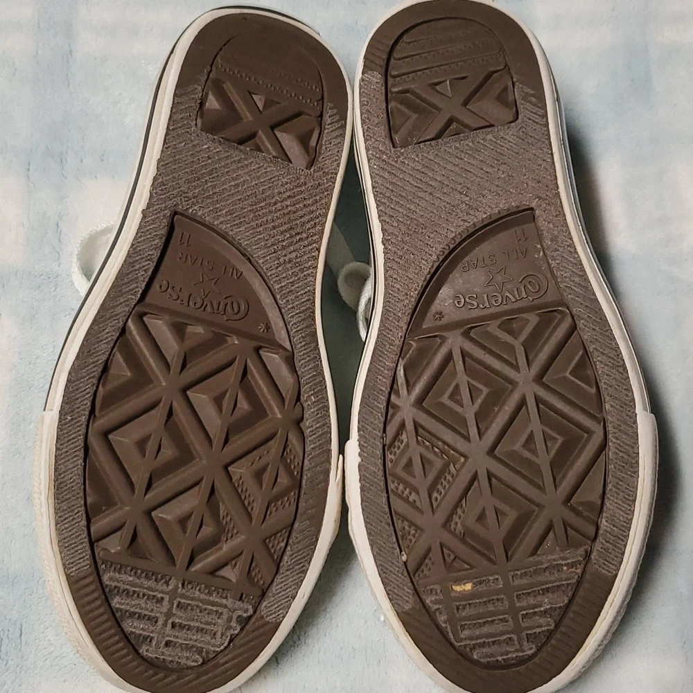 CONVERSE ALL STAR GIRLS BLUE SHOES SIZE 11 - Picture 8 of 12